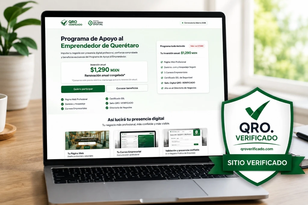 Sitio Web con Sello Verificado Instalado